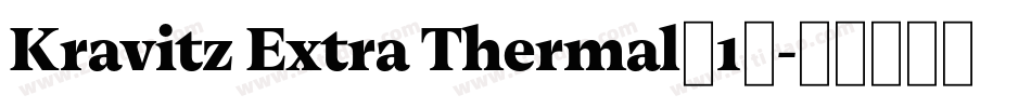 Kravitz Extra Thermal(1)字体转换